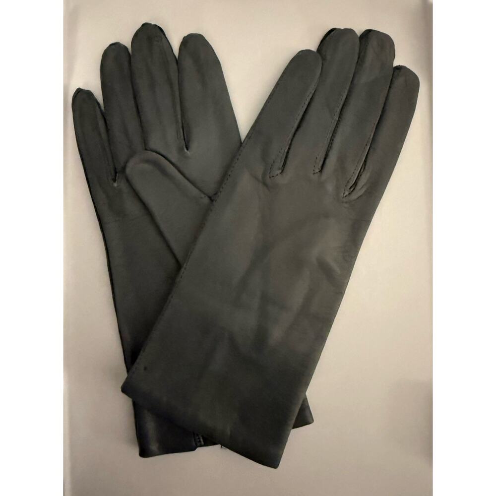 VTG made In Italy Leather Gloves Grey 7